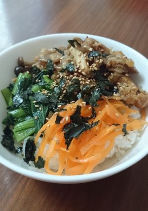 うちにある物で簡単あっさりピビンパ。-レシピのメイン写真