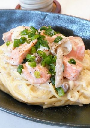 ｻｰﾓﾝのﾁｰｽﾞｸﾘｰﾑﾊﾟｽﾀ♪♪-レシピのメイン写真