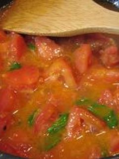 シンプル☆トマトバジルパスタ-レシピのメイン写真