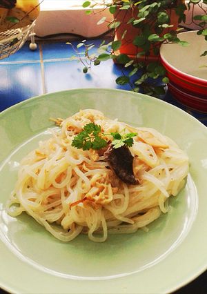 ダイエットに☆白滝きのこクリームパスタ-レシピのメイン写真