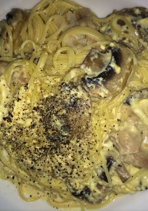 昔ながらのカルボナーラ スパゲティ-レシピのメイン写真
