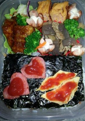 キャラ弁20 ★ LOVE ♪-レシピのメイン写真