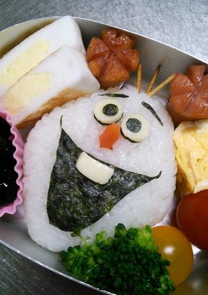 キャラ弁　オラフ　アナと雪の女王-レシピのメイン写真