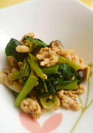 塩糀で小松菜の炒め物-レシピのメイン写真