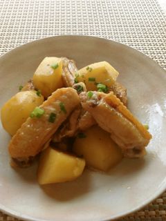 鶏スティックとじゃが芋の中華風煮込み-レシピのメイン写真