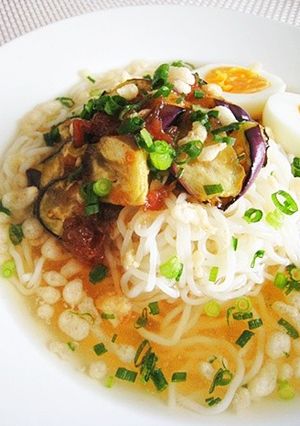 茄子の梅生姜冷麺-レシピのメイン写真