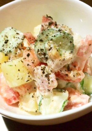 じゃがいもとトマトのコロコロサラダ-レシピのメイン写真