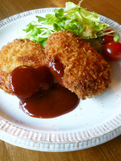 鶏としめじのメンチカツ♪-レシピのメイン写真