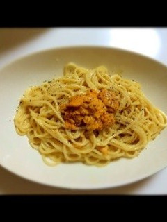 ウニのクリームパスタ-レシピのメイン写真