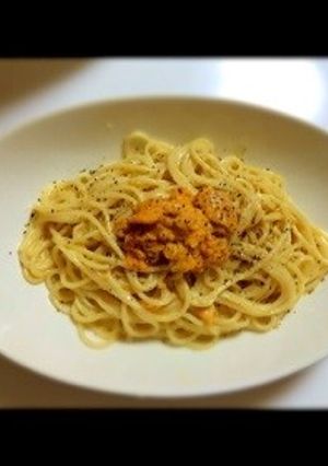 ウニのクリームパスタ-レシピのメイン写真