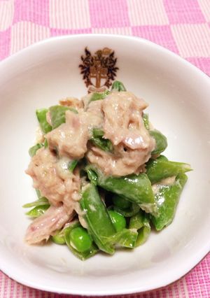スナップエンドウのツナ和え-レシピのメイン写真