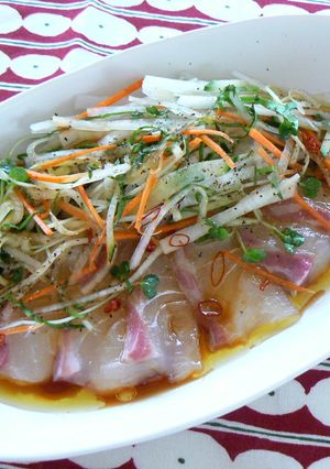 鯛のエスニック風カルパッチョ-レシピのメイン写真
