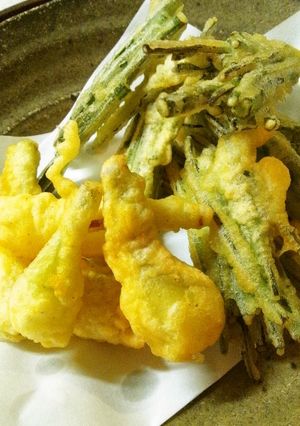 島らっきょうを全部食べちゃう天ぷら♪-レシピのメイン写真