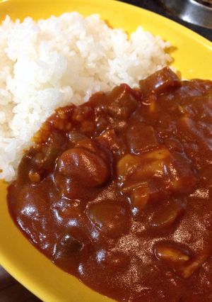 茄子とキノコのトマトバターカレー♪-レシピのメイン写真