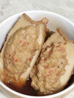 厚揚げの肉詰め♪-レシピのメイン写真