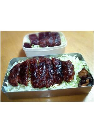 ｿｰｽｶﾂ丼弁当-レシピのメイン写真