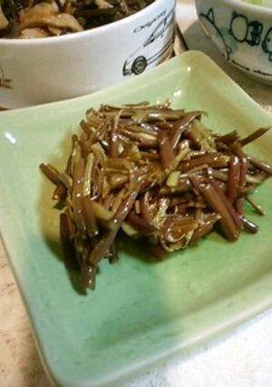 わらびのタタキ-レシピのメイン写真