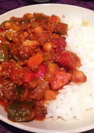 夏野菜キーマカレー-レシピのメイン写真