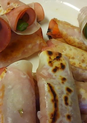 餃子の皮でハム巻き野菜-レシピのメイン写真