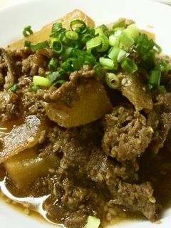プルコギビーフでガッツリ韓国風大根煮♪-レシピのメイン写真