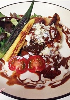 TV放送されました♪鶏肉のトマチョコ煮-レシピのメイン写真