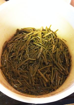 旬の味〜水ぶきのきんぴら-レシピのメイン写真