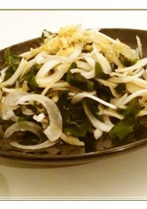 2分で出来る♪玉ねぎとわかめのポン酢あえ-レシピのメイン写真