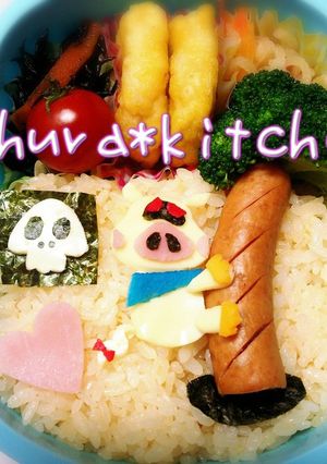 キャラ弁❈タイムボカン おだてブタ-レシピのメイン写真