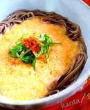 卵と大和芋のとろふわあったか山かけ蕎麦☆