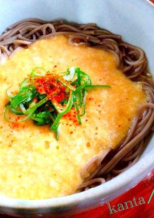 卵と大和芋のとろふわあったか山かけ蕎麦☆-レシピのメイン写真