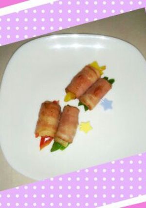 お弁当に！パプリカベーコン巻き-レシピのメイン写真