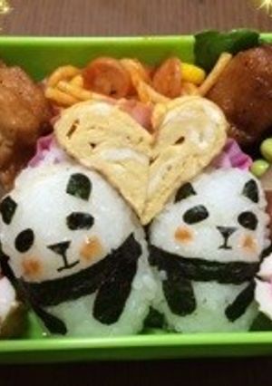 キャラ弁パンダ-レシピのメイン写真