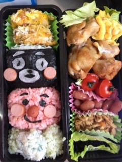 くまモンおにぎり♩-レシピのメイン写真