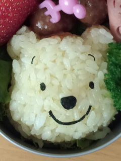 キャラ弁 プーさん弁当-レシピのメイン写真