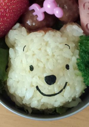 キャラ弁　プーさん弁当-レシピのメイン写真
