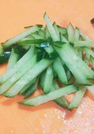 ☆冷麺やサラダのきゅうりの切り方☆-レシピのメイン写真