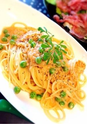 エビとグリンピースのトマトクリームパスタ-レシピのメイン写真