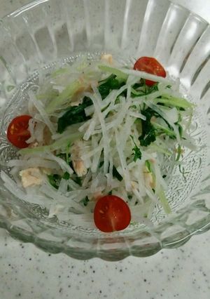 大根と水菜のツナサラダ-レシピのメイン写真