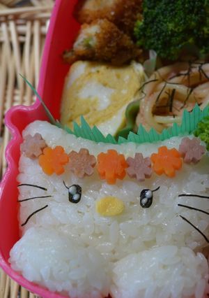 キャラ弁★花冠キティちゃん★-レシピのメイン写真