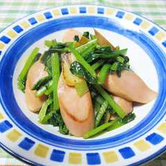 รูปของ ◆糖尿病◆小松菜と魚肉ソーセージ炒め