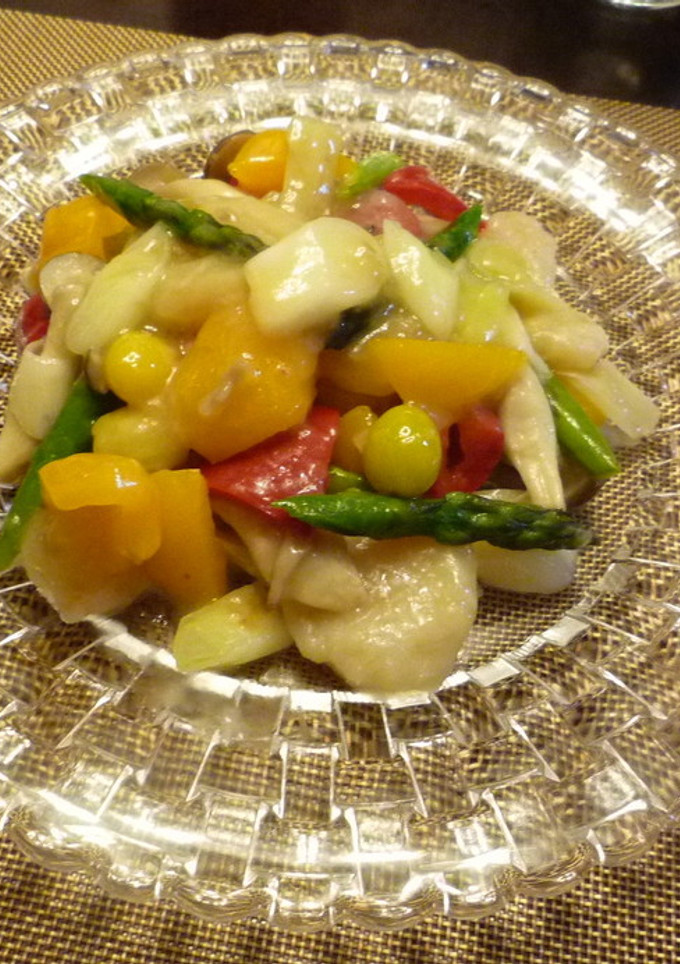 彩り野菜の海鮮中華塩炒め-レシピのメイン写真