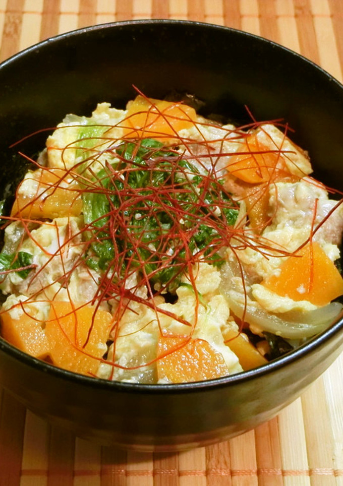 豚の卵とじ丼-レシピのメイン写真