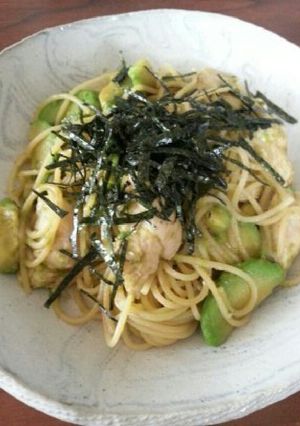 めんつゆで♪アボカドの和風わさびパスタ-レシピのメイン写真