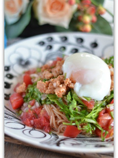 鶏そぼろサルサ風ピビン麺-レシピのメイン写真