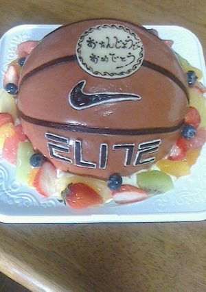 バスケットボールケーキ-レシピのメイン写真