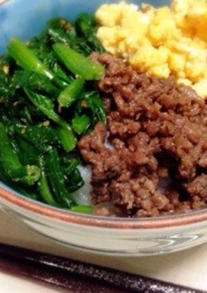 ランチに♪ 彩り♡3色丼-レシピのメイン写真