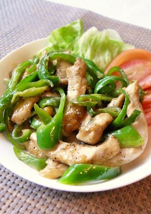 鶏むね肉とピーマンのレモンバター醤油-レシピのメイン写真