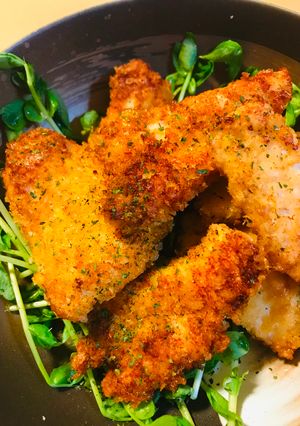 鶏胸肉の揚げ焼き一口チキンカツ-レシピのメイン写真