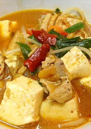 鶏肉(もも)と豆腐のキムチ味噌煮-レシピのメイン写真