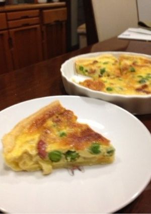 グリンピースとベーコンのキッシュ-レシピのメイン写真